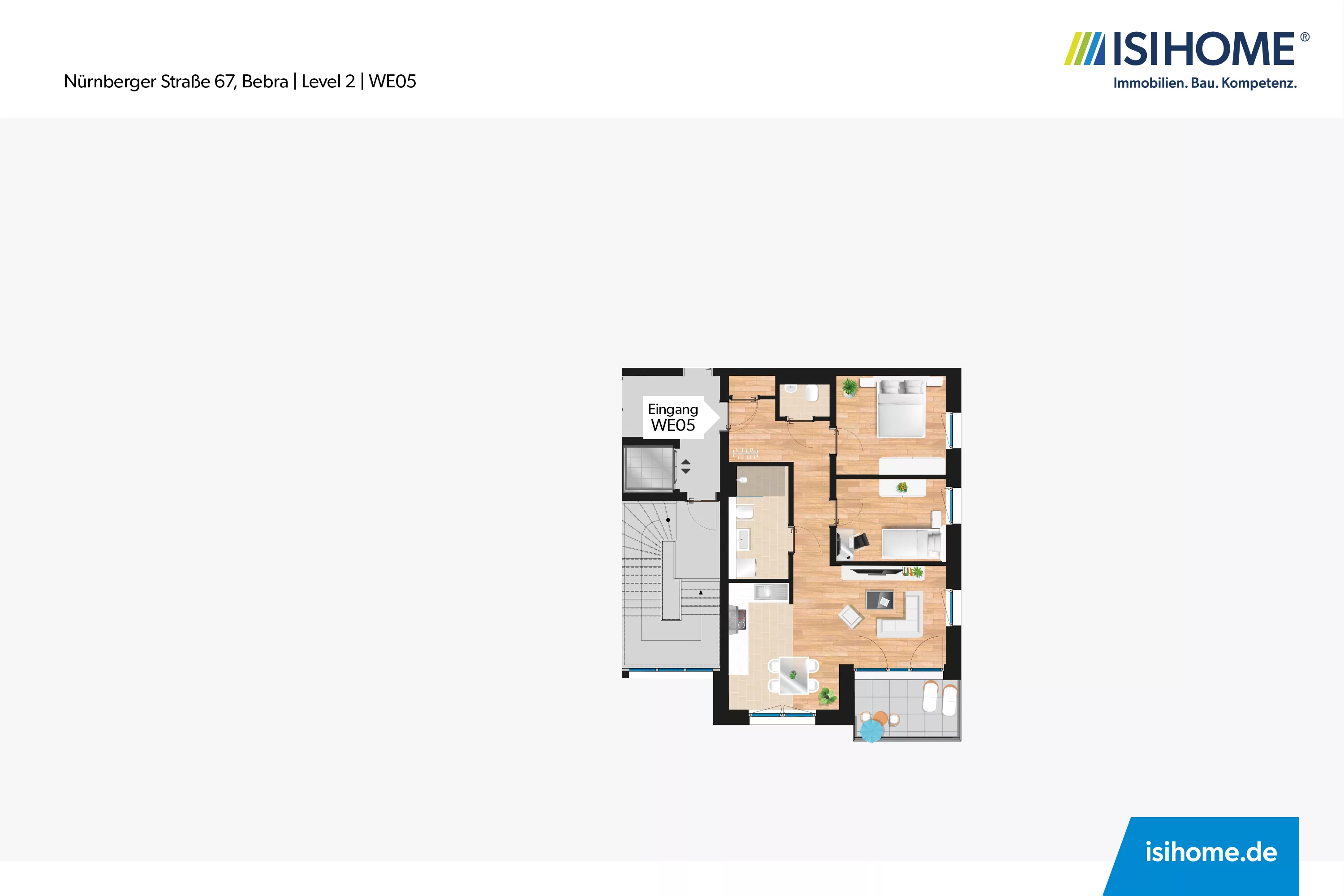 Moderne 3-Zimmerwohnung mit großzügigem Balkon – WE05, 36179 Bebra, Etagenwohnung