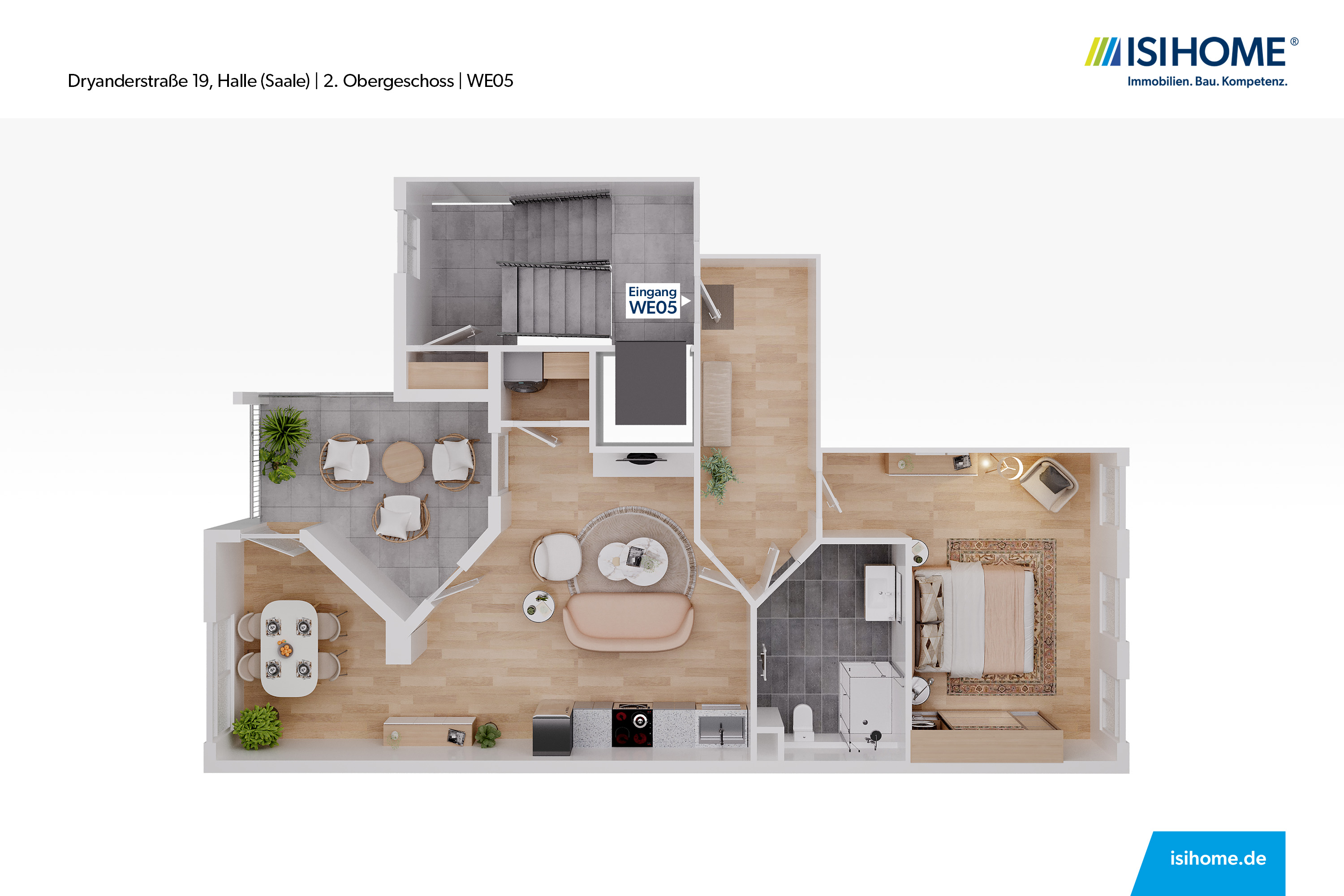 2-Raumwohnung mit kleinem Balkon - WE05, 06110 Halle (Saale), Etagenwohnung