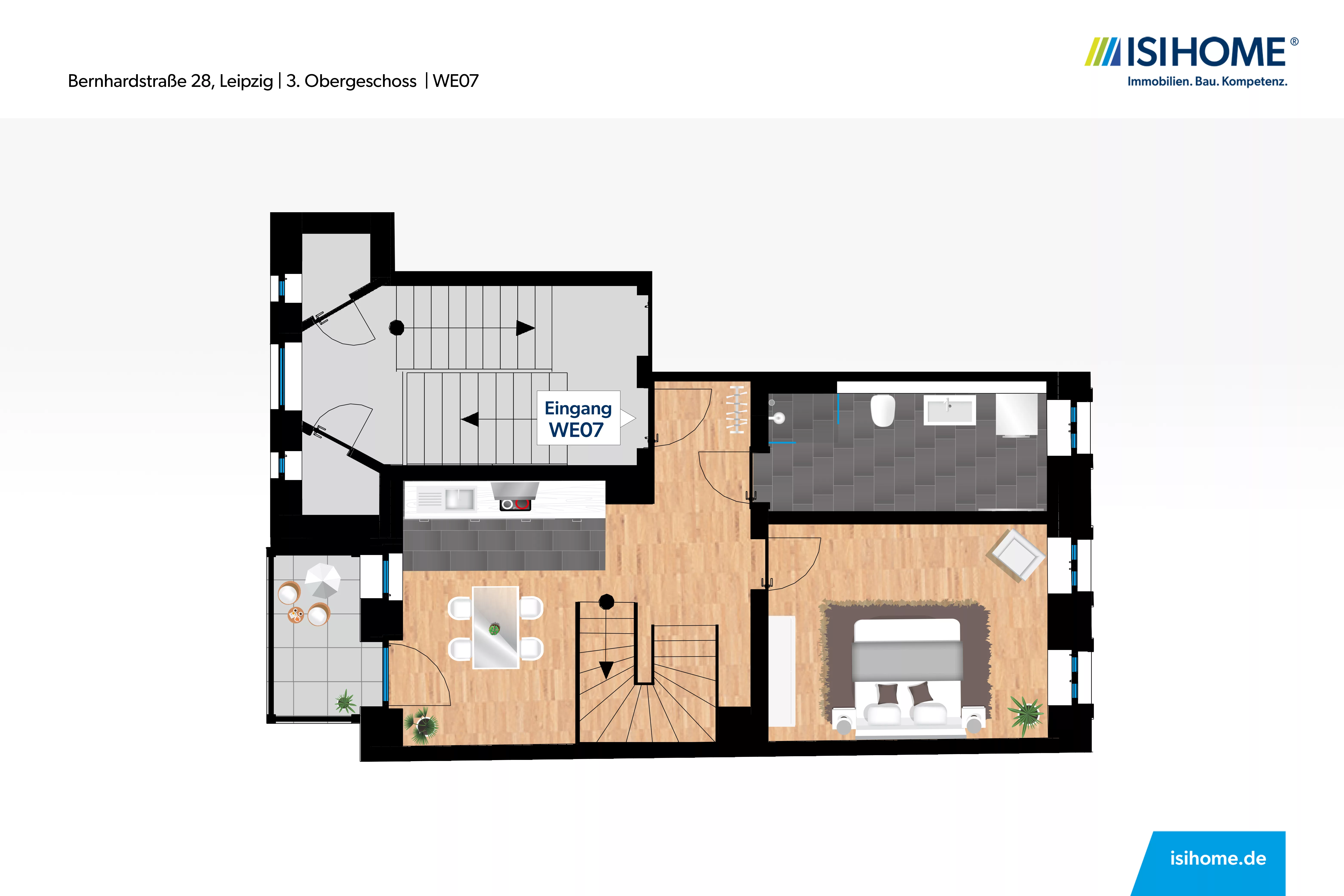 Erstbezug nach Sanierung: Familienwohnung über 2 Ebenen - WE07, 04315 Leipzig, Maisonettewohnung