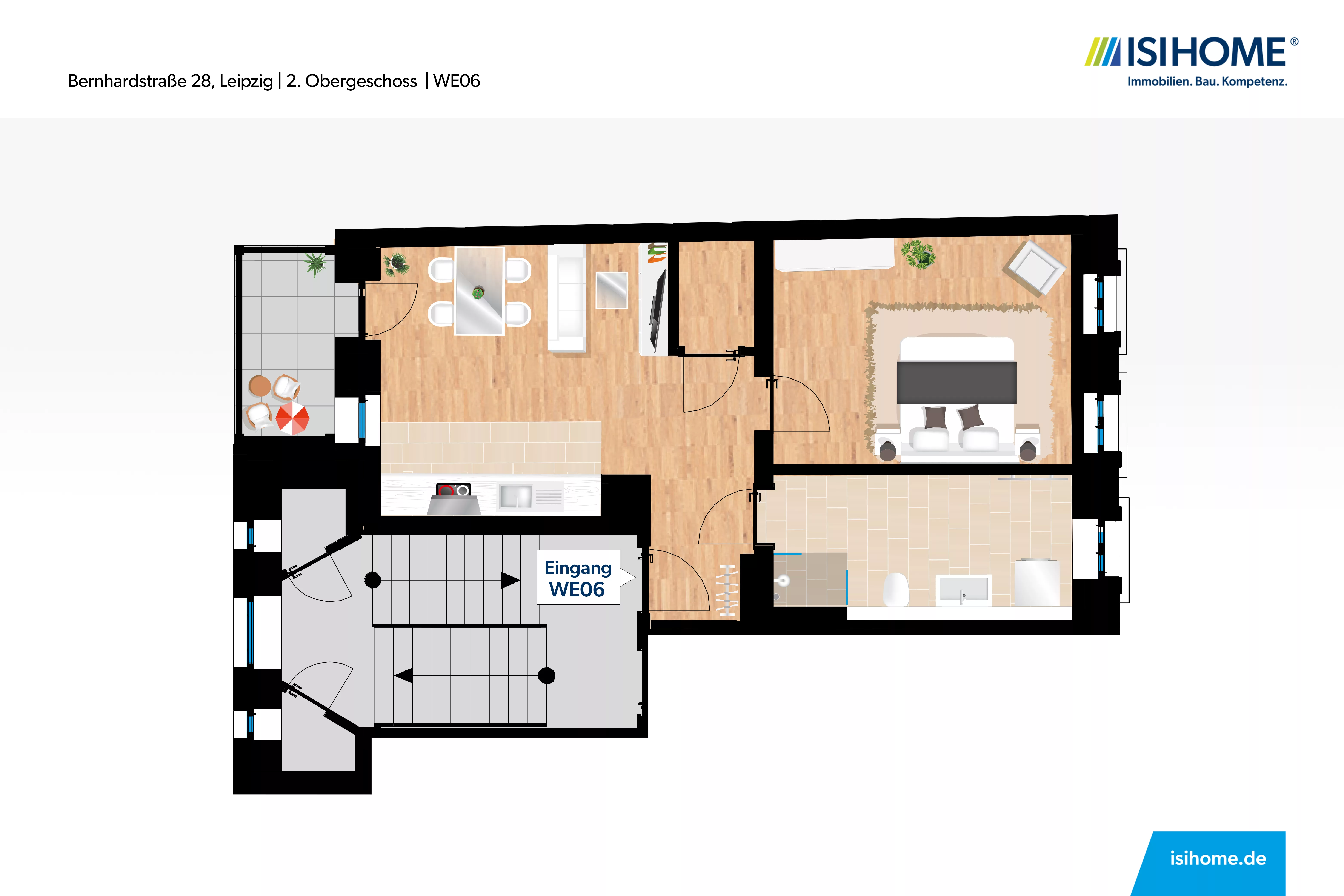 frisch sanierte 2-Zimmerwohnung - ideal für Singles und Paare - WE06, 04315 Leipzig, Etagenwohnung